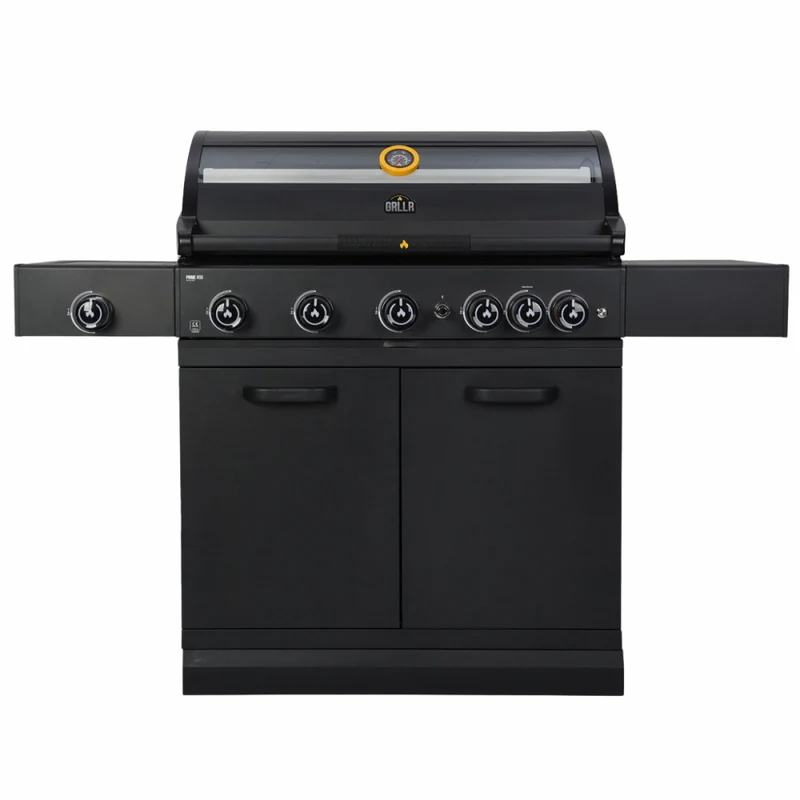 Barbecue a Gas Prime G5S 5 Fuochi 62kg Nero GRLLR