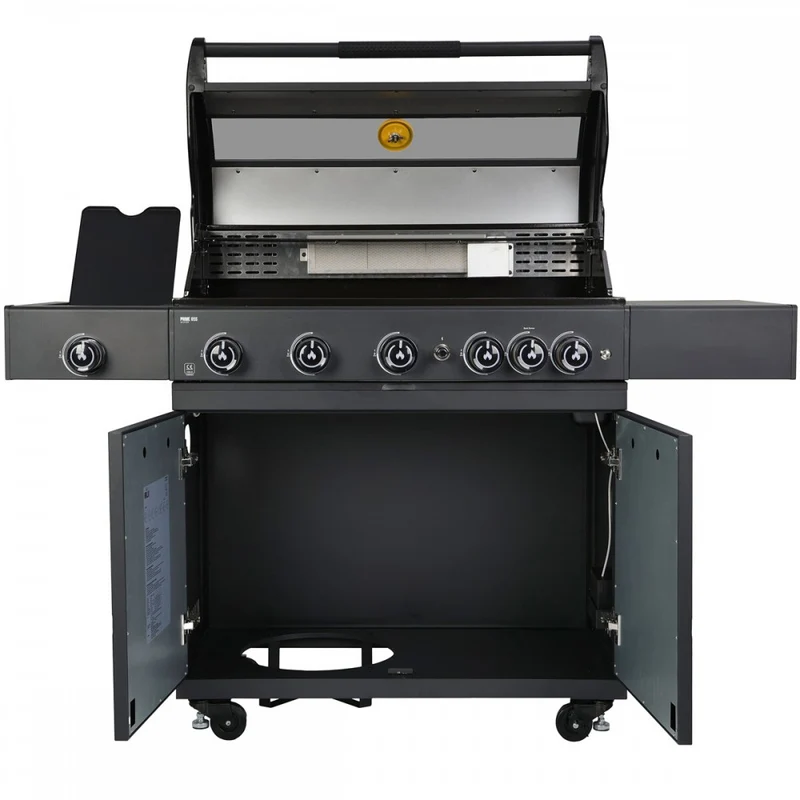 Barbecue a Gas Prime G5S 5 Fuochi 62kg Nero GRLLR