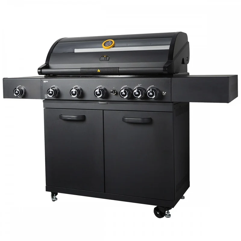 Barbecue a Gas Prime G5S 5 Fuochi 62kg Nero GRLLR