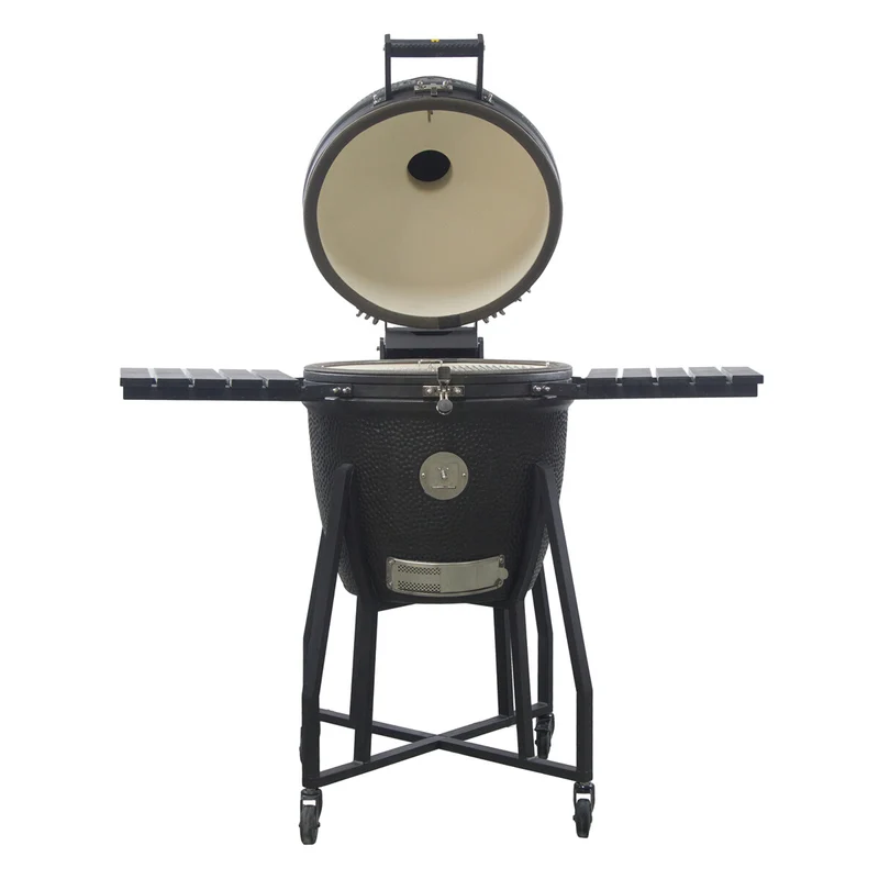 Barbecue a Carbone Ember Kamado Classic L Nero Opaco con Carrello GRLLR