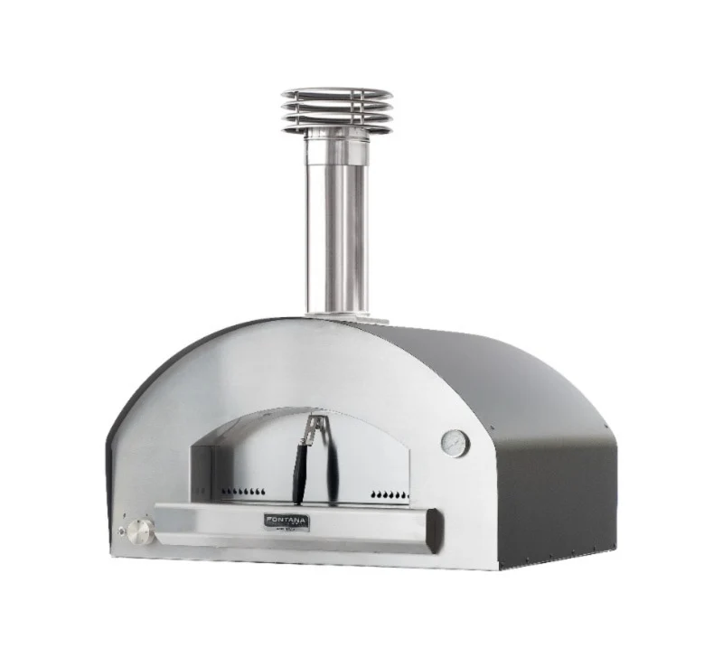 FORNO MANGIAFUOCO A GAS ANTRACITE + CARRELLO FONTANA FORNI