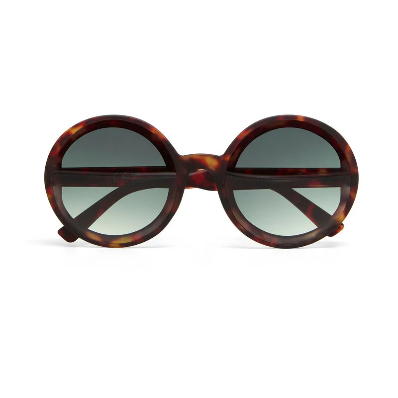 Occhiali da Sole Tondi Monica Round Classic Havana Lenti Verdi OKKIA