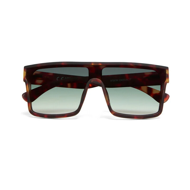 Occhiali da Sole Tokyo Classic Havana Lenti Verdi OKKIA