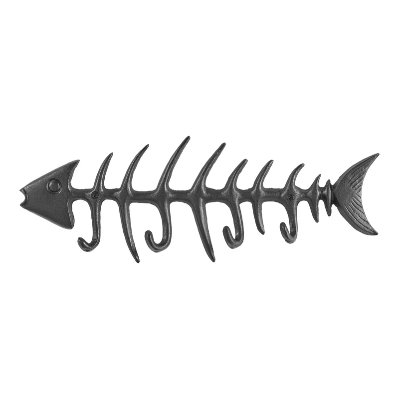 AquaHook – Dekorativ fiskeskelet-vægkrog til hjemmeorganisation