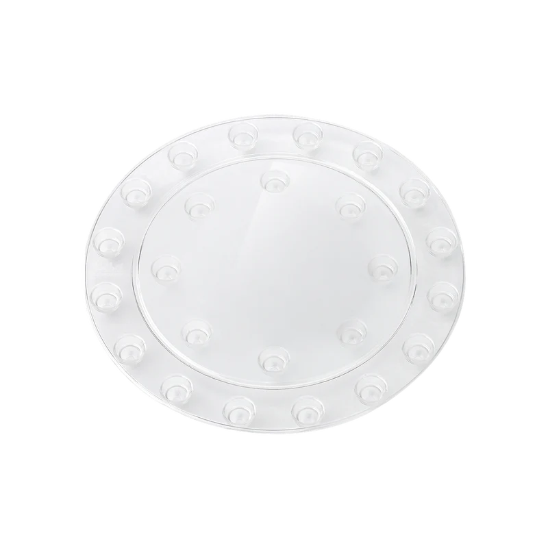 Sottovaso Protettore per Pavimenti Rotondo D 21cm Trasparente Elho