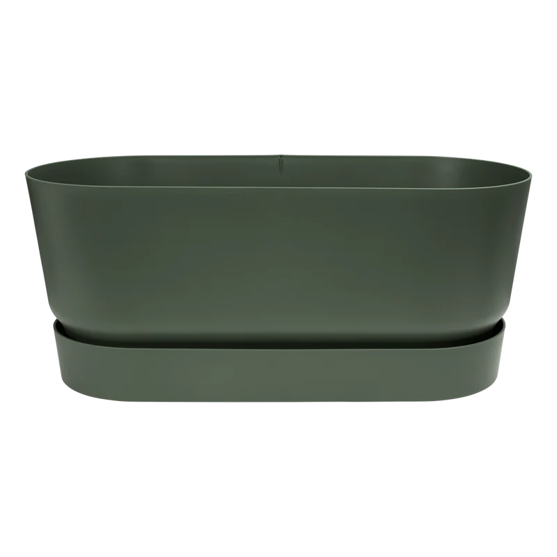 Fioriera con Ruote Greenville Terrace Trough 80cm Leaf Green Elho