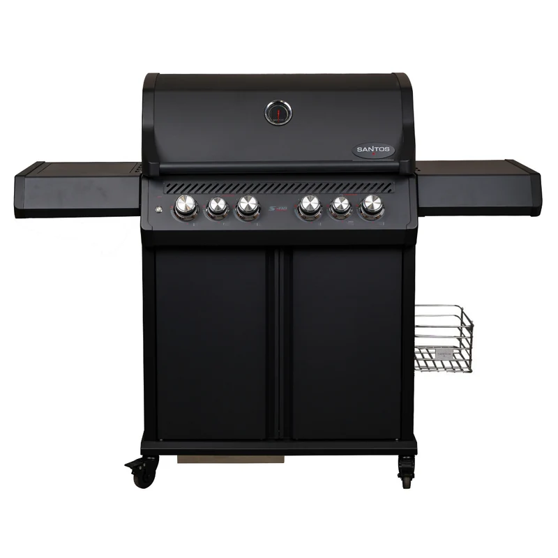 Barbecue a Gas S-418 Pro Nero Opaco SANTOS