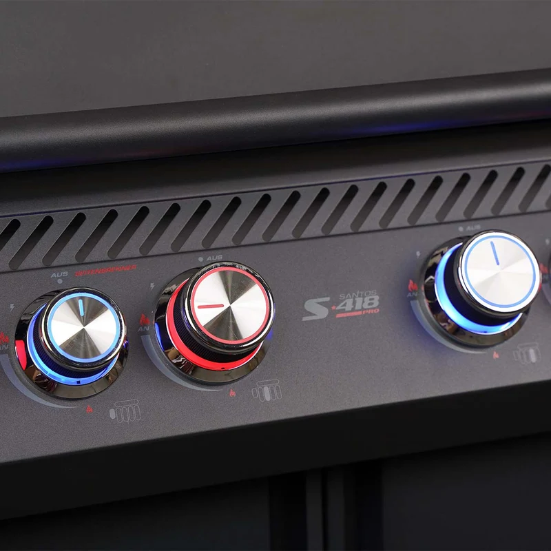 Barbecue a Gas S-418 Pro Nero Opaco SANTOS