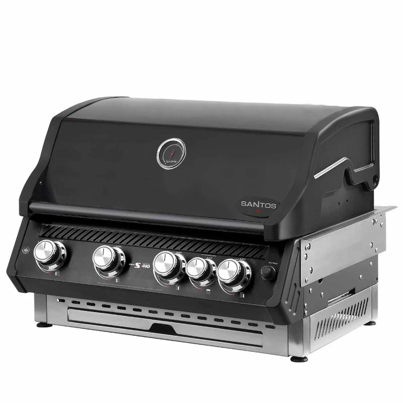 Barbecue S-410 PRO a Gas da Incasso 81.4x31x54cm Nero SANTOS