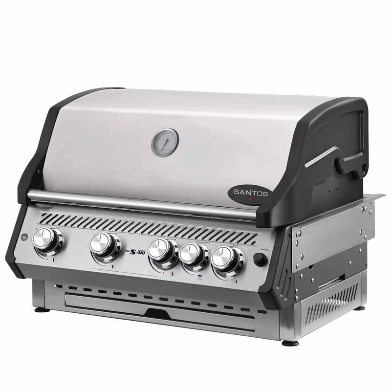 Barbecue a Incasso 4 Bruciatori 76cm Acciaio Inox Santos