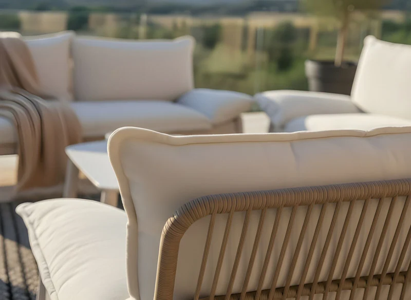 Poltrona Athena 143,5x75x100,5 cm Crema