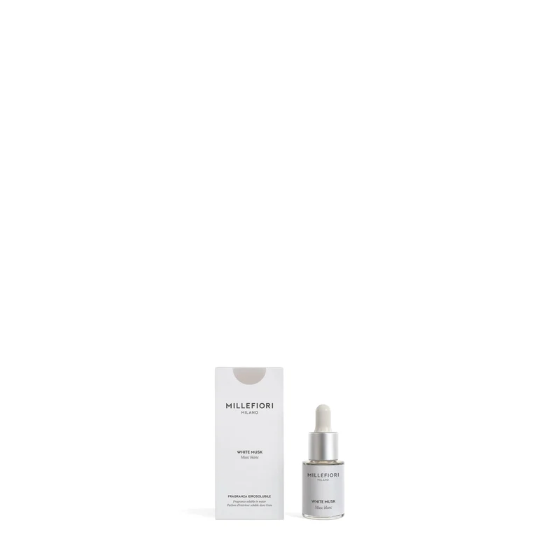 Fragranza Idrosolubile White Musk 15 ml Bianco Millefiori Milano