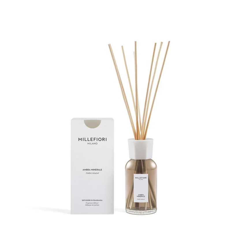 Diffusore a Bastoncini Ambra Minerale 250 ml Millefiori Milano
