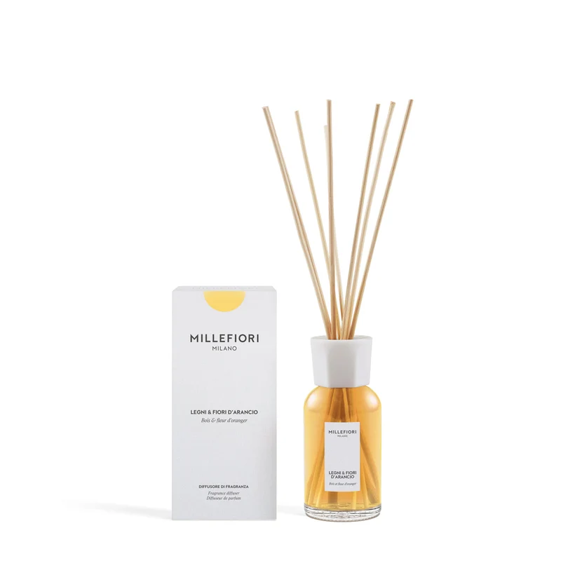 Diffusore a Bastoncini Legni e Fiori d'Arancio 100 ml MILLEFIORI MILANO