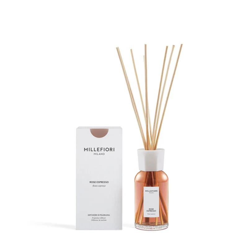 Diffusore a Bastoncini Rose Espresso 250ml Millefiori Milano