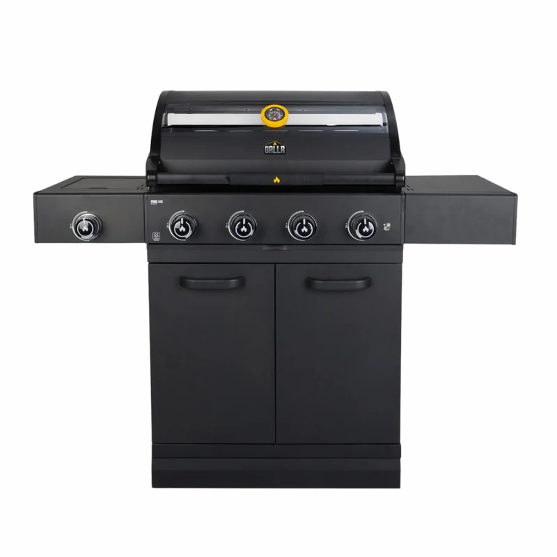 Barbecue a Gas Prime G4S 4 Fuochi 138x54x117.5 cm Nero GRLLR