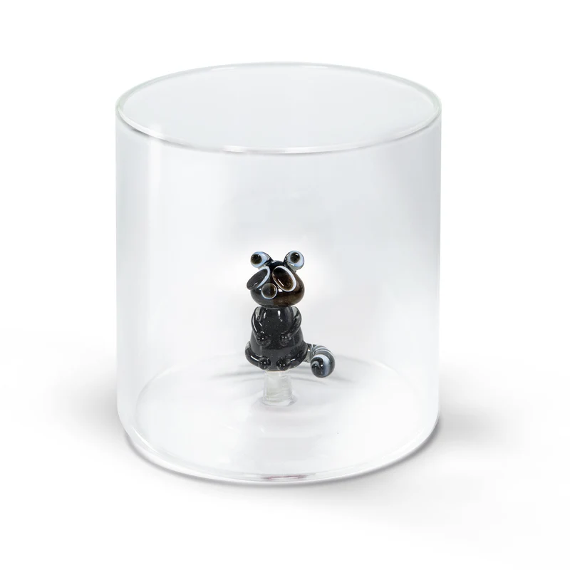 Bicchiere Vetro Borosilicato 250 ml Decoro Procione WD LIFESTYLE