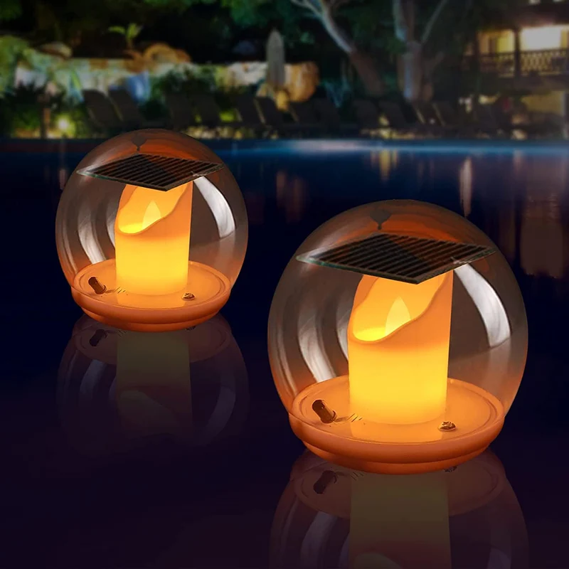 CandleGlow - LED stearinlyslampe med vandtæt design til indendørs og udendørs stemning