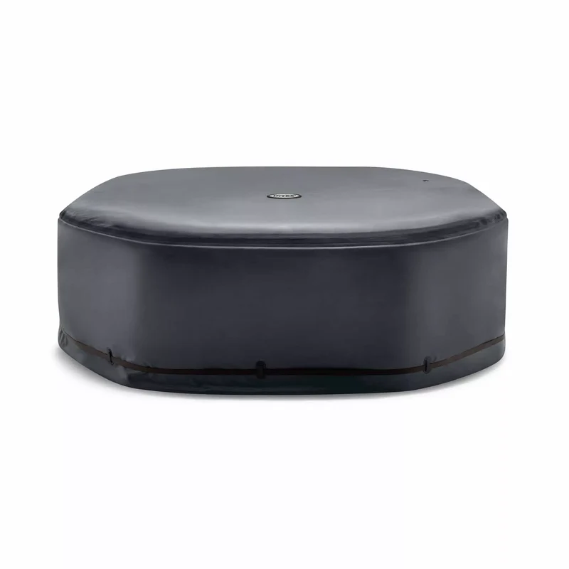 PureSPA Copertura Solare per SPA Ottagonale 4 Posti Nero