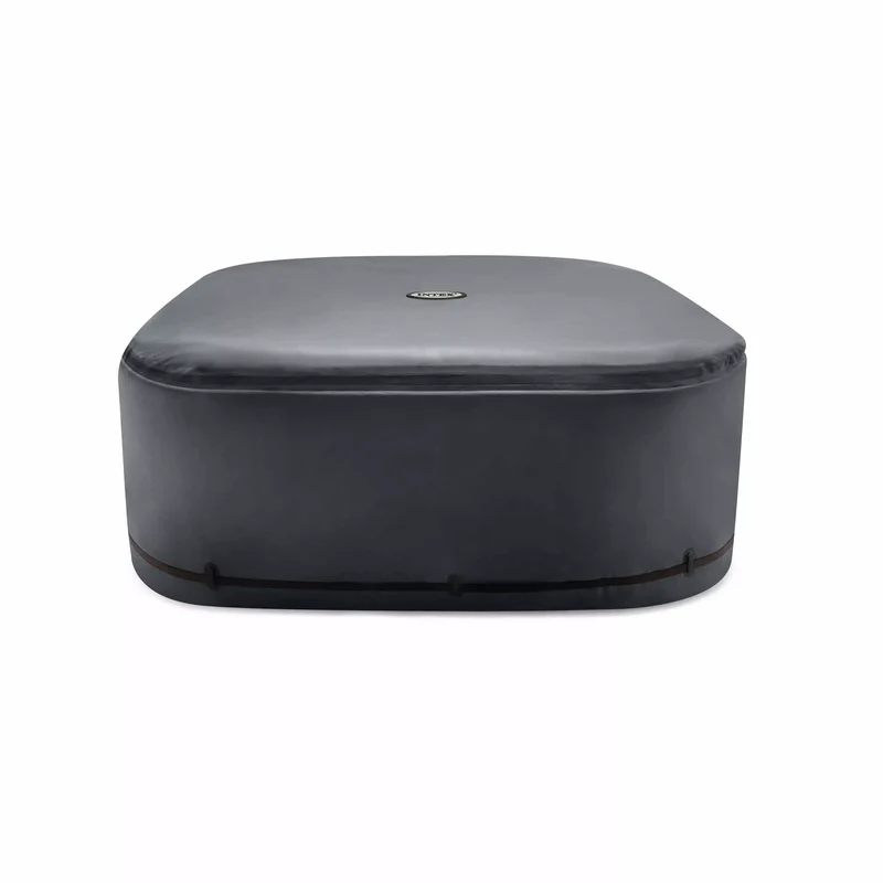 PureSPA Copertura Solare per SPA Quadrata 6 Posti 28535 Nero