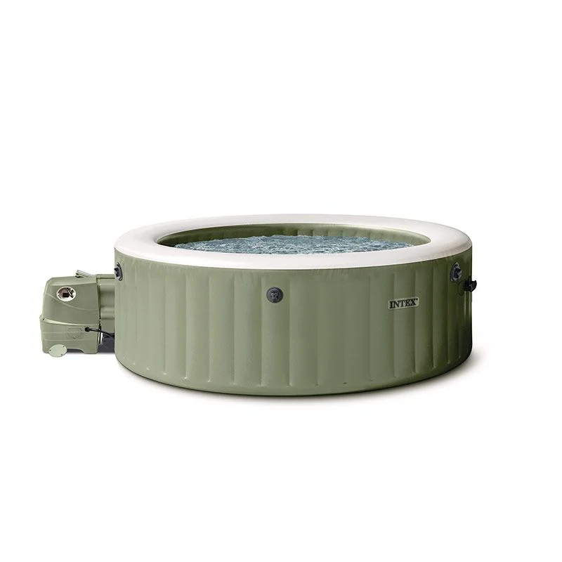 Intex Spa Idromassaggio PureSpa Bubble Massage 8 Posti Verde Oliva