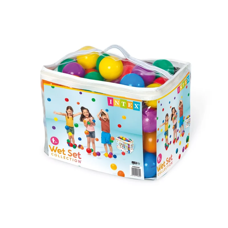 Intex Set 100 Palline Fun Ballz D8cm Multicolore