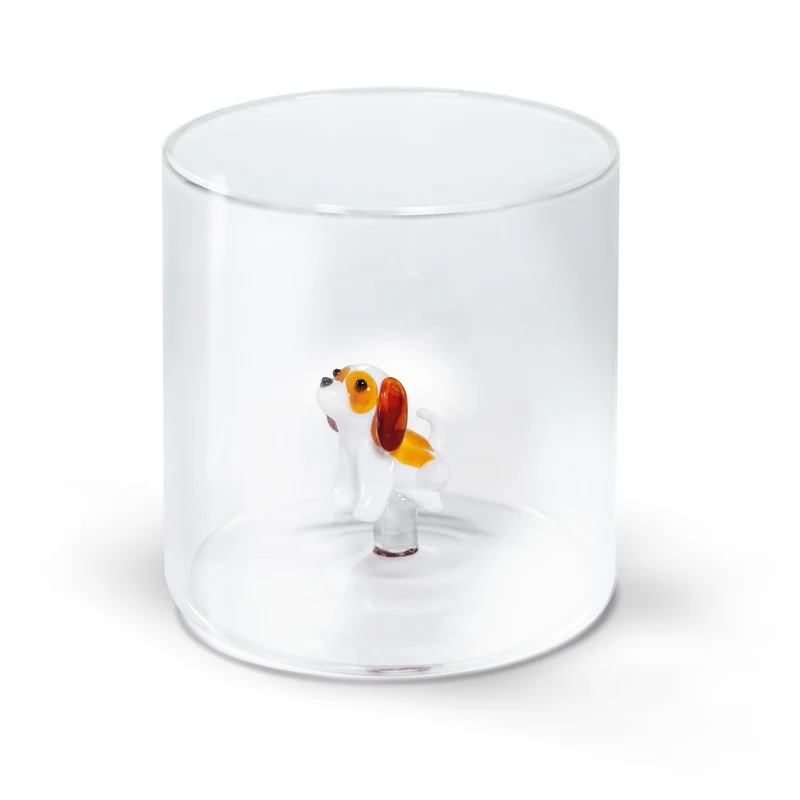 Bicchiere in Vetro Borosilicato 250 ml Decoro Cavalier King WD LIFESTYLE