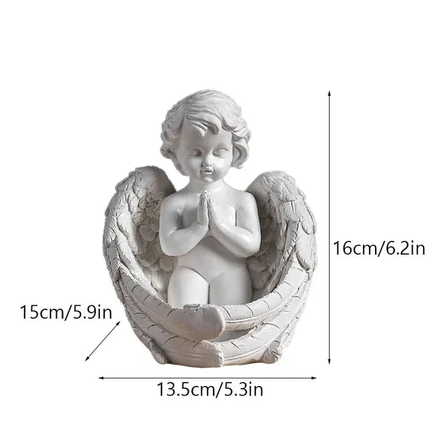 SeraphGlow - Elegant engle lysestage for en tidløs charme