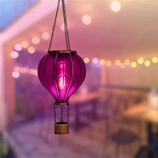 LumiGlow - Hængende sollanterne med flammeeffekt for en magisk udendørs stemning