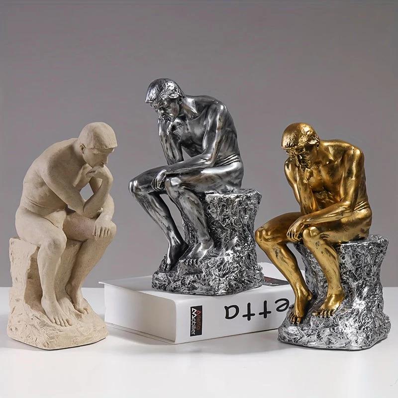 MindMuse - Elegant tænkerskulptur til kunstnerisk indretning