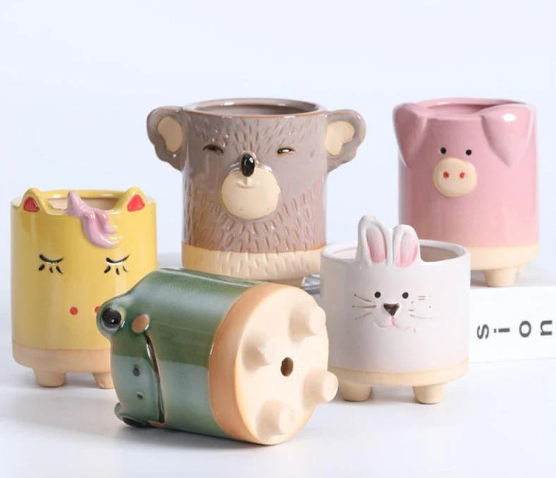 ZooPots - Legende dyreformede urtepotter med sjove tegneseriedesigns