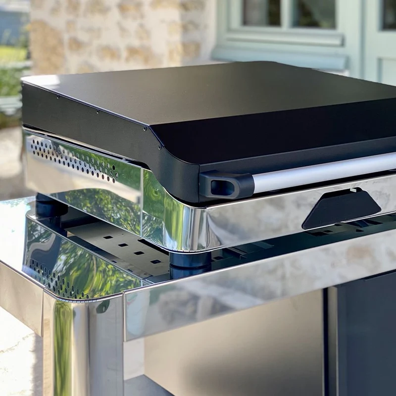 ENO Coperchio per Plancha Fusion 60, 61 x 63 cm, Nero