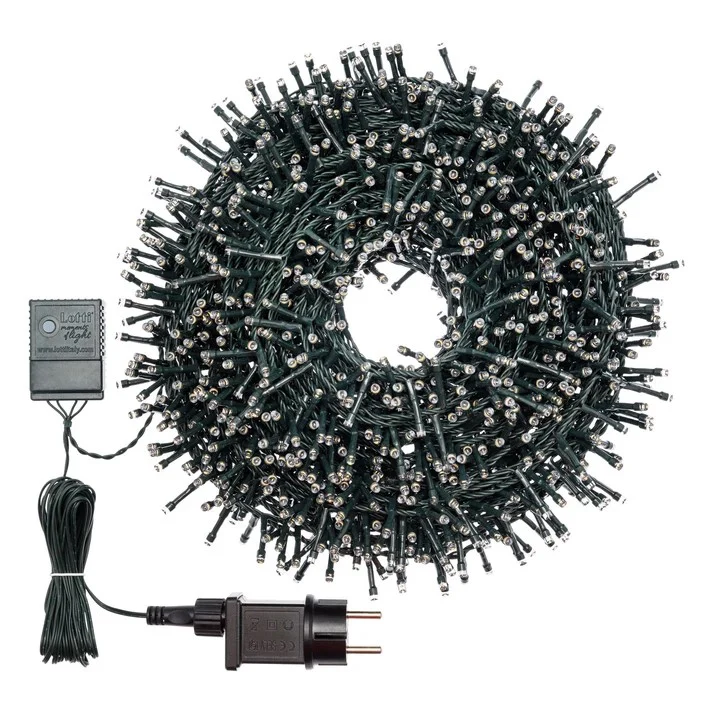 CATENA MINICLUSTER 4+30,5MT - D6 CM X 5 MM 1500 LED BIANCO FREDDO