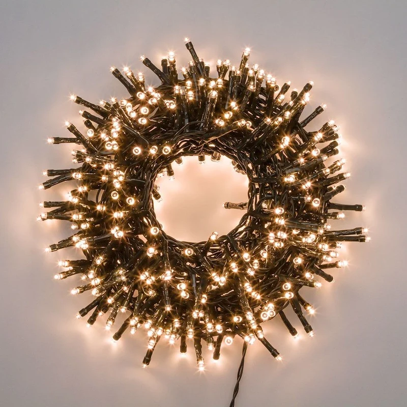 CATENA MINICLUSTER 4+60,5MT - D6 CM X 5 MM 3000 LED BIANCO CALDO
