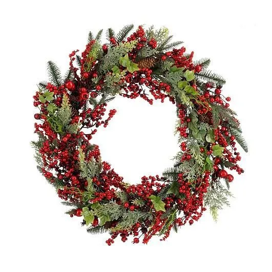 MICA Decorations Ghirlanda Norah D70 cm, verde/rosso