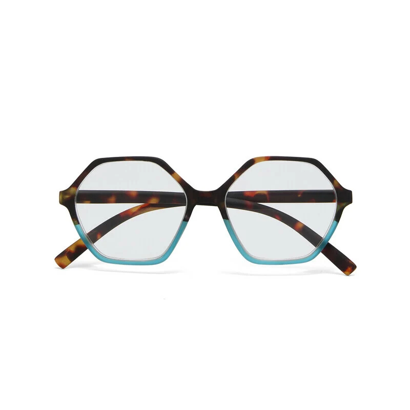 OKKIA Occhiali da Lettura Venezia Soft Touch Spring +2.00 Havana e Blu