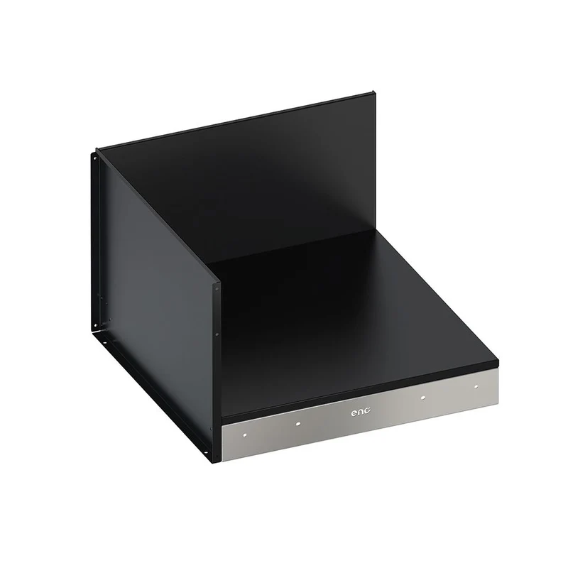ENO Vassoio angolare cucina outdoor 40x60x60 cm nero e acciaio inox