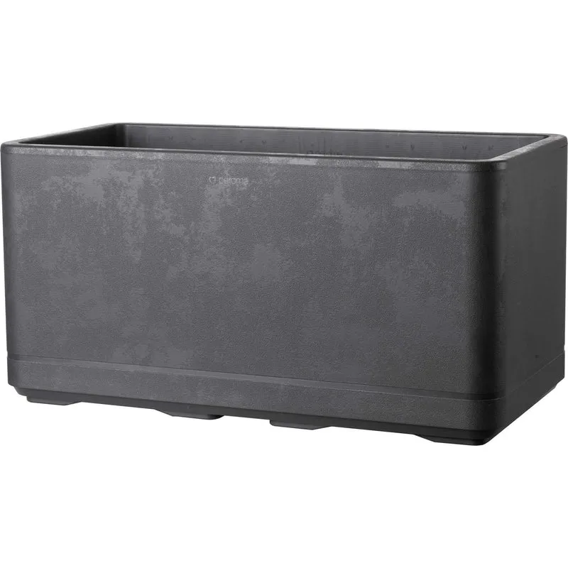 Fioriera rettangolare con riserva d’acqua Cosmo, 78x38x38,5 cm, antracite