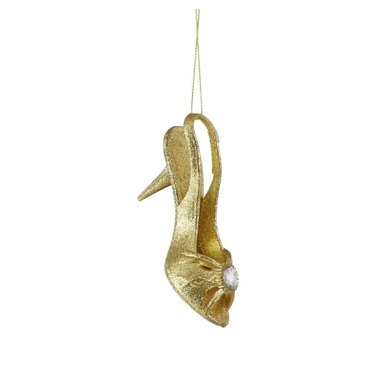 House of Seasons Decorazione natalizia scarpa 12 cm, oro