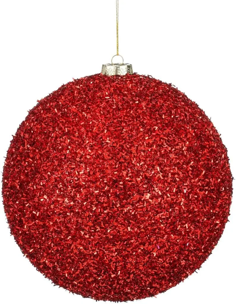 Mica Decorations Pallina di Natale in plastica D20 cm, rosso