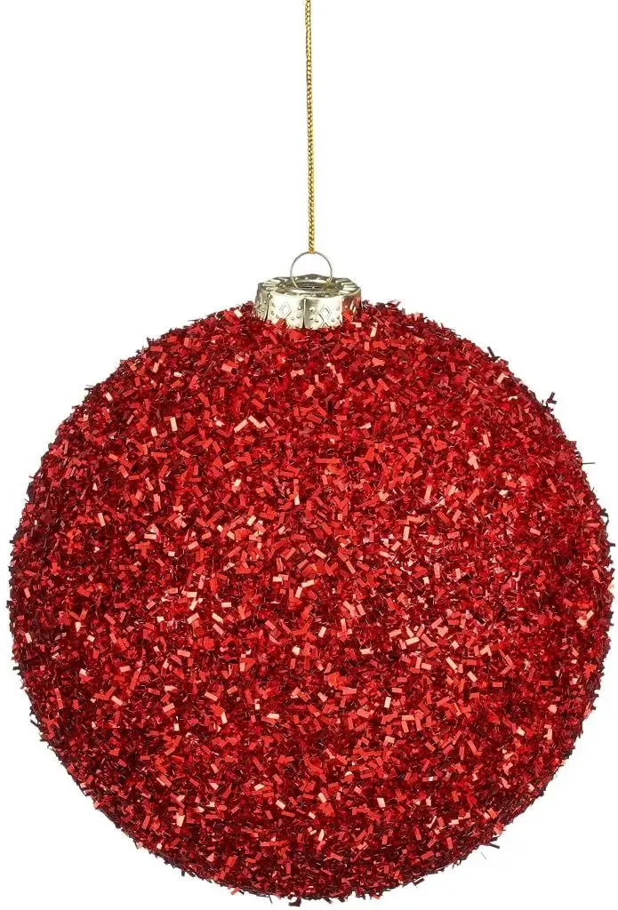 Mica Decorations Pallina di Natale in plastica D15 cm, rosso