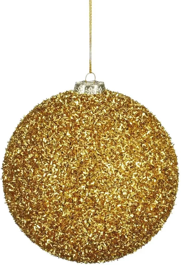 Mica Decorations Pallina di Natale in plastica D15 cm, oro