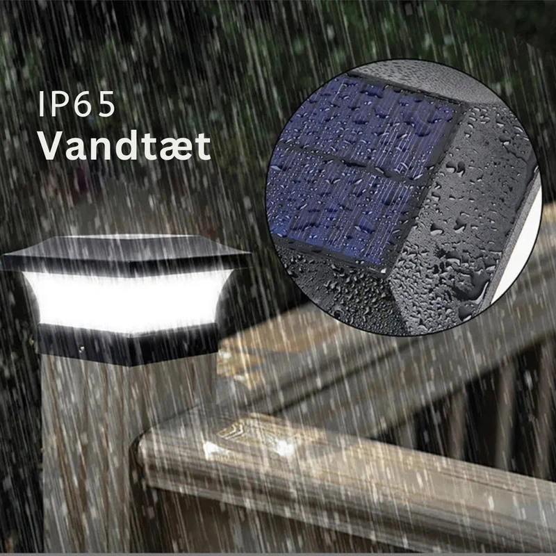 SolarGlo - Stilfuld Solar Gate Lampe til Ubesværet Udendørs Stemning