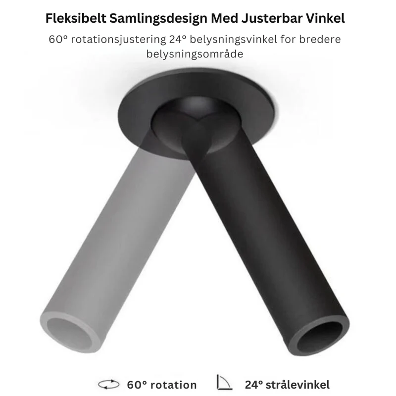 FocusGlow – Moderne Cylinder LED Spotlight til Stilfulde Rum