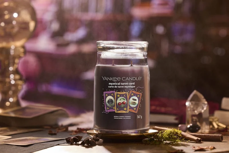 YANKEE CANDLE Giara Grande in vetro Signature Mystical Tarot Card