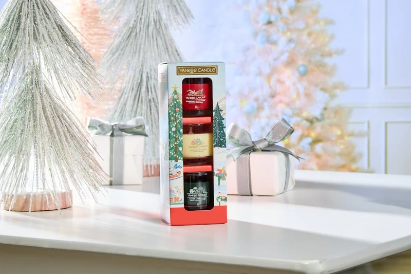 YANKEE CANDLE Confezione regalo Christmas Classics 3 candele mini in vetro