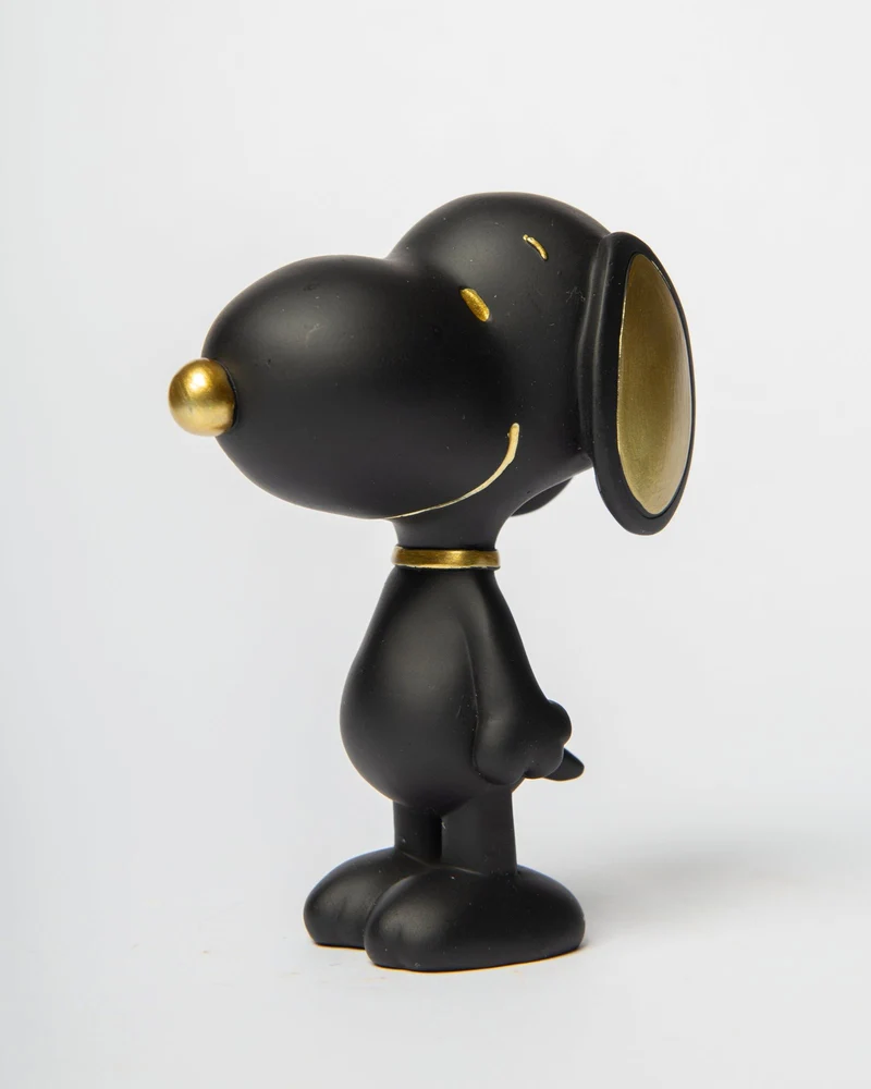 BLOGO Statuetta Snoopy in Piedi Nero 5,8x9,1xH12cm