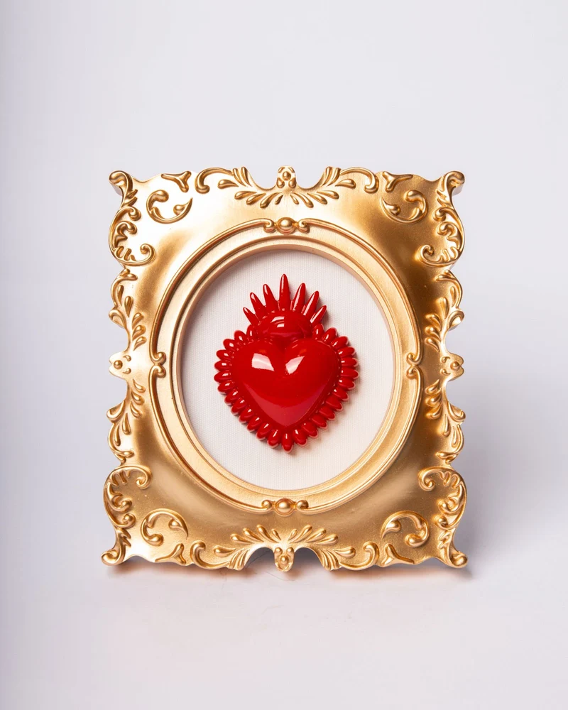 BLOGO Quadro Cuore Rosso 18,5xH21cm