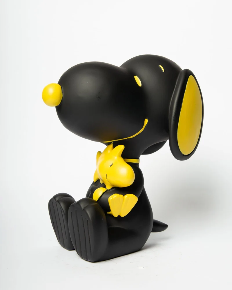 BLOGO Statuetta Snoopy Woodstock Nero 14,3xH25cm