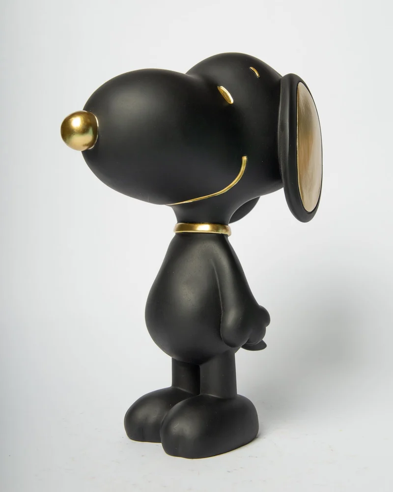 BLOGO Statuetta Snoopy in Piedi Nero 12xH25cm
